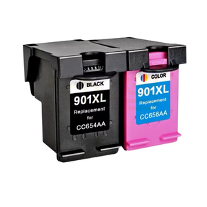 <span class=keywords><strong>Cartouche</strong></span> remanufacturée compatible noire et tricolore 901XL pour HP901XL/HP901/Officejet J4580, garantie de 24 mois, 100 % testée - Product Image 1