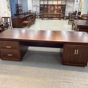 Mới Trung Quốc Phong Cách Rắn Gỗ Văn Phòng Bàn Ghế Đặt Đơn Giản Khí Quyển Thiết Kế Cho Ông Chủ Tịch Quản Lý Chất Lượng - Product Image 3