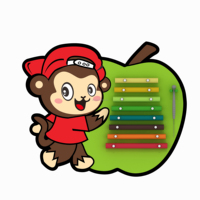 Animal Shape Standing Xylophone Children Educational Musical Percussion Instrument for Primary School