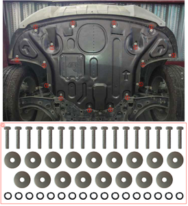 Protector de Motor 3D, Cubierta de Motor, Placa Protectora de Aluminio para Hyundai <span class=keywords><strong>Tucson</strong></span> 2015-2020, Protector de Cárter, Repuestos - Product Image 2