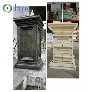 Concrete Precast Mould Square Shape Elephant Capital Pattern Column Pillar Mould For Precast Concrete Pillar