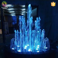 Fuente de agua de jardín de acero inoxidable, fácil Control, precio de fábrica, con música