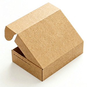 <b>Brown</b> kraft paper <b>box</b> folding carton packaging shipping mailer storage <b>box</b> for retail shipping - Product Image 1