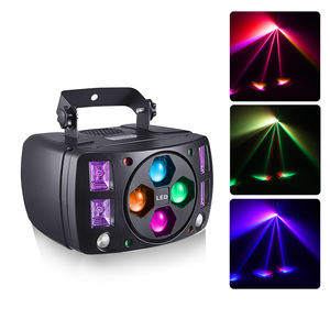 Luces de haz LED RGBW cuatro en uno para escenario blanco con colores verde y rojo teñido Bee Eye Stage Butterfly DJ Nightclub - Product Image 1