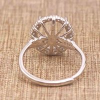 Semi Mount 10*12/10*13/11*14mm Sterling Silber Ring rahmen Leere leere Klauen Einstellung S925 Basis ohne Mittelstein DIY für Inlay