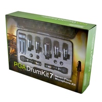 Kit de micros professionnels dynamiques pour caisse claire/tom, 7 micros pour instruments de musique avec étui de transport, microphone de batterie d'enregistrement PGA DrumKit7