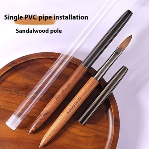 Pincel de Uñas Ovalado Hecho a Mano de Pelo Kolinsky de Alta Calidad con Logotipo Personalizado, Mango de Madera 100% Kolinsky Real, para Uñas de Metal, Nylon y Acrílico - Product Image 4