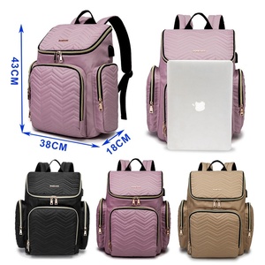 Multifuncional Grande Capacidade Nylon Fralda Mochila Impermeável Múmia Saco Portátil Mudar Estação Moda Viagem Essencial - Product Image 2