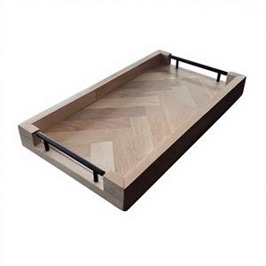 Bandeja de Servir Grande de Madera, Ecológica, Hecha a Mano, Elegante, para Servir Desayuno, con Asas Decorativas, Apta para Lavavajillas, de Lujo - Product Image 6