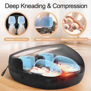 Массажер для ног Phenitech- Shiatsu с теплом, вибрацией, компрессионный массажер для ног от подошвенного фасциита, невропатии - Product Image 2