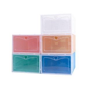 Shoe Storage 2021 Thickened Quick Fold Front Open Transparent Acylic Shoe Box Storage