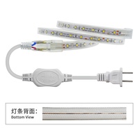 Tira de Luces LED de Alto Voltaje 110V 220V 60leds/m Alto Brillo 50 Metros por Rollo Impermeable SMD2835 Luces LED Flexibles