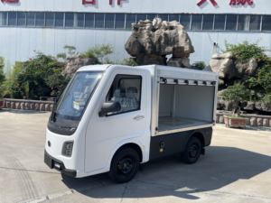4-wiel 2-persoons elektrische mini-auto, elektrische pick-up vrachtwagen met koelcompartiment, kleine auto, rechtsgestuurd, gemaakt in China - Product Image 2