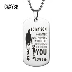 Collana in acciaio inossidabile <span class=keywords><strong>padre</strong></span> e <span class=keywords><strong>figlia</strong></span> <span class=keywords><strong>padre</strong></span> e figlio collana con ciondolo con lettere creative collana regalo per la famiglia gioielli - Product Image 2