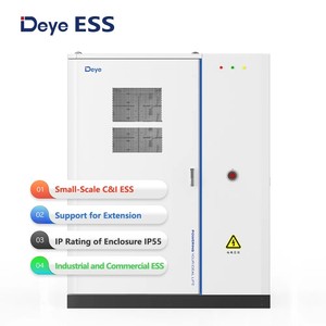 อินเวอร์เตอร์พลังงานแสงอาทิตย์แบบไฮบริด Deye GE-F120-2H2 50 กิโลวัตต์ พร้อมแบตเตอรี่ลิเธียม LiFePO4 แรงดันสูง 120 กิโลวัตต์ชั่วโมง  แบบออลอินวันในตู้ ESS - Product Image 1
