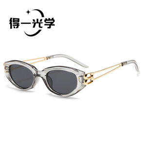 De Yi Optics Cat Eye <b>Sunglasses</b> Black Frame Brown Lens UV400 Protection Unisex Outdoors Cycling Driving - Product Image 3