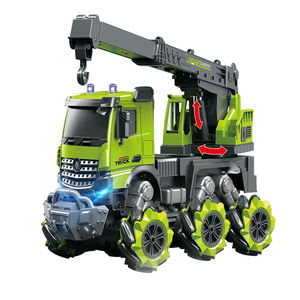 Camion de chantier multifonctionnel télécommandé pour garçons : excavatrice, grue, bétonnière, camion benne, jouet d'ingénierie mécanique - Product Image 1