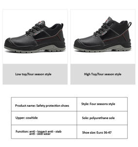 סיטונאי יצרן S3 תעשייתי בנייה נעליים עם פלדת הבוהן עור אתחול מוסמך OEM בטיחות עבודה נעלי לעובד - Product Image 6
