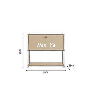 <span class=keywords><strong>Meuble</strong></span> de rangement TV d'angle modulaire minimaliste moderne en acier inoxydable avec tiroirs pour la maison - Product Image 6