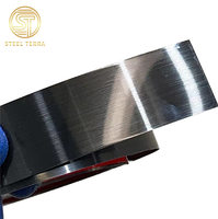 Tira plana de acero inoxidable autoadhesiva moderna 8K espejo acabado pared techo decoración muebles molduras de metal producto