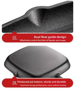 Sartén de Hierro Fundido de 22 cm con Base Engrosada para Retención de Calor, Empaque Personalizado de Grado Alimenticio para Compras al por Mayor - Product Image 4