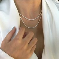 Bijoux fantaisie colliers collier multicouche délicat serpent torsadé corde colliers pour femmes nouveauté 2023
