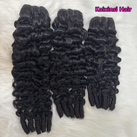 Extensions de Cheveux Humains Bouclés Birmans, Mèches Brutes Alignées avec la Cuticule, Tissages de Cheveux Humains Bouclés Birmans, Vente en Gros d'Extensions de Cheveux Vierges