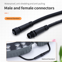 Projecteur LED d'extérieur étanche IP65 noir 12W RGBW DMX512 connectable, lumière chaude pour éclairage d'arbre