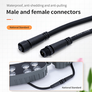 Projecteur LED d'extérieur étanche IP65 noir 12W RGBW DMX512 connectable, lumière chaude pour éclairage d'arbre - Product Image 3