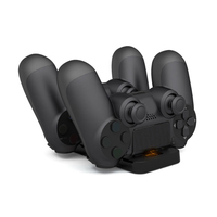 Vente en gros de base de charge pour deux manettes PS4 Slim Pro, chargeur de manette PS4, charge rapide, accessoires de jeu