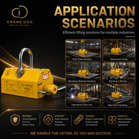 Machine de levage portable, grue magnétique permanente, élévateurs magnétiques permanents, sur mesure