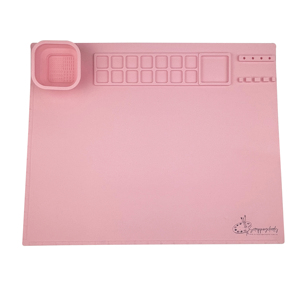 Tapete de Silicona para Pintar con Vaso de Limpieza, Tapete de Dibujo Resistente al Calor con Logotipo Personalizado - Product Image 3