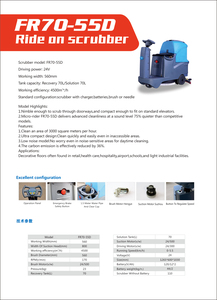 Scrubber industriale del pavimento della macchina automatica di pulizia del pavimento della fabbrica della cina per l'aeroporto, la stazione, il centro commerciale, il parcheggio - Product Image 3