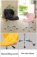 Meilleures ventes : Siège en cuir de qualité supérieure, personnalisable, avec structure métallique, design moderne, réglable en hauteur, pivotant, pour appartement.