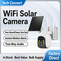 Caméra de surveillance extérieure solaire haute définition 2K, étanche IP65, vision nocturne, imagerie thermique, prise en charge de la carte SIM 4G, WiFi