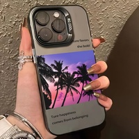 Dessin Animé Conception TPU Étuis De Téléphone Mobile Pour IPhone 11 12 13 Pro Max 14 Pro Max 15 16 Pro Max Y Compris La Poignée De Téléphone-Noir Compatible