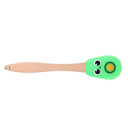 Spatule en silicone mignonne en forme de fruit avec manche en bois, outil de cuisson antiadhésif pour mélanger la crème et la confiture, ustensile de cuisine
