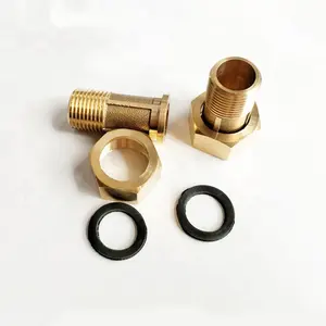 OEM Brass Water Meter Coupling Adapter Pipe Fitting with Nut and Gasket -  China Water Meter Coupling, Water Meter Fitting