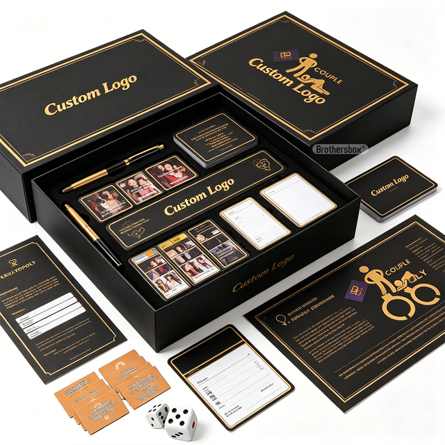 Wholesale High Quality Eco-Friendly Portable Engaging Paper Printing Couple Party Game Set Custom Board Game Card