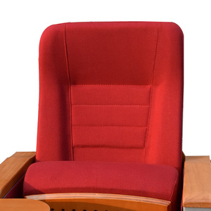Silla de Cine MZ-918 de Aleación de Aluminio Azul con Reposabrazos para Uso en Auditorios y Teatros - Product Image 3