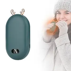 Electric USB Rechargeable Handwarmer 10000mah Pocket Reusable Winter Mini Hand Warmer Power Bank
