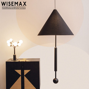 WISEMAX FURNITURE Nordic plafoniera lampadario a forma di cono lampade a sospensione colorate <span class=keywords><strong>soggiorno</strong></span> <span class=keywords><strong>LED</strong></span> luce decorativa calda - Product Image 3