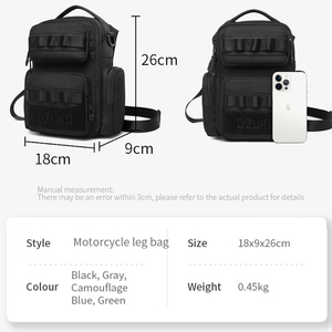 <span class=keywords><strong>OZUKO</strong></span> 9825 Bolsa de Pierna Multiusos Ligera, Bolsa de Hombro y Pecho para Hombre y Mujer, <span class=keywords><strong>Bandolera</strong></span>, Mochila Cruzada, Bolsa de Muslo - Product Image 5