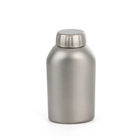 Bouteille d'eau en titane pur de 1100 ml avec bouchon à vis, légère, pour le sport et le camping en plein air