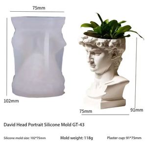Molde de resina de estatua de <span class=keywords><strong>David</strong></span>, portavelas, moldes de silicona de fundición de resina para decoración del hogar y fabricación de velas, molde de estatua de <span class=keywords><strong>David</strong></span> - Product Image 6