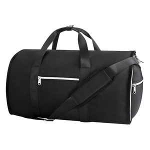 Free sample Multipurpose Foldable Vegan Leather Suit Cover with Water Resistance Superior Genuine Leather Men's <b>Garment</b> <b>Bag</b> - Product Image 1