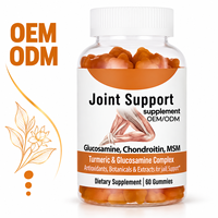 KUNYON Gummies de soutien articulaire OEM avec Glucosamine, Chondroïtine, MSM et Curcuma pour adultes, 60 unités