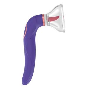 Langue <span class=keywords><strong>gode</strong></span> vibrateur pour femmes mamelon <span class=keywords><strong>ventouse</strong></span> serré Oral léchage Clitoris stimuler se masturber érotique jouets sexuels - Product Image 2