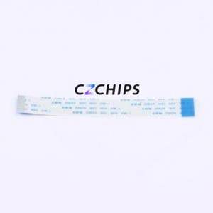 HX FFC-1.0-12P-100mm F FFC Cable (Flexible Flat Cable) P=1mm Connector 12P 1mm 0.3mm Reverse - Product Image 1