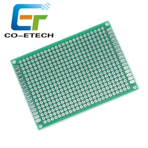 PCB à Double face pour soudage de PCB, 5x7cm, <span class=keywords><strong>Circuit</strong></span> imprimé universel avec <span class=keywords><strong>imprimés</strong></span> en cuivre, 2.54mm, Point 432 trous, FR-4 pièces - Product Image 2